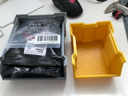 impilabile scatola più spesso grandi vite Conservazione utensili contenitori organizzazione 3d print model - Mito3D