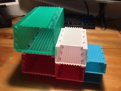stackable box vase mode screws storage drawer tool 3d print model - Mito3D
