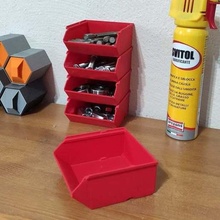 stackable box vase mode diy easy fast modular organizer screw storage workshop 3d print model - Mito3D