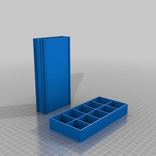empilhável caixas personalizado 150 75 mm 10 compartimentos tool_holders_boxes 3d print model - Mito3D