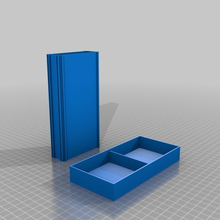 stackable boxes customized 150 75 mm 2 compartments tool_holders_boxes 3d print model - Mito3D