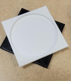 stackable coasters coaster simple template 3d print model - Mito3D