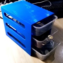 stackable drawer system home container recycle upcycle containers 3d print model - Mito3D