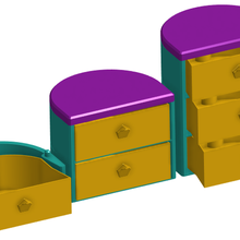 apilable cajones 123 herramienta cajas soporte herramientas 3d print model - Mito3D