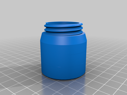 stackable jar threaded base thing 3d print model - Mito3D