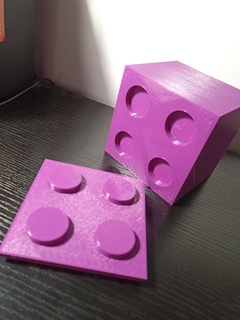 stackable lego box stacjable lego box lego box warehousing house desk save store blocks lid  3d print model - Mito3D