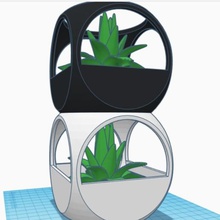 apilable minimalista planta maceta hierba plantar apilar interior florero jardinería ollas plantas floreros 3d print model - Mito3D