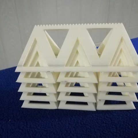 stackable painting prism various pyramid model paint holder diy bridge board 3D print model - Mito3D