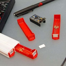 empilable résistance d'étiquettes de boîtes outil la boîte le boîtier électronique les étiquettes pile empilables l'électronique 3d print model - Mito3D