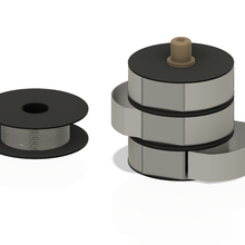 empilhável prateleiras carretéis ferramenta organização Ferramentas carretel 3d print model - Mito3D