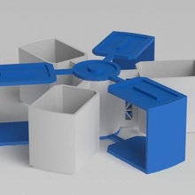 empilable filature de stockage gadget cuisine la maison l'accessoire organisateur 3d print model - Mito3D