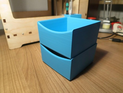 stackable storage box bits bobs containers organization 3d print model - Mito3D