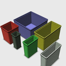 empilhável armazenamento caixas organização 3d print model - Mito3D