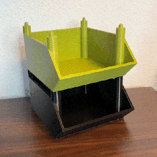 empilable espace rangement tiroirs 3d print model - Mito3D
