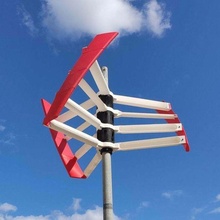 stapelbar aufrüstbar Vertikale Achse Wind Turbine vawt Skulpturen 3d print model - Mito3D