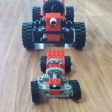 accatastamento blocchi gigante go kart Lego tecnico clip Go macchina giocattolo 3d print model - Mito3D