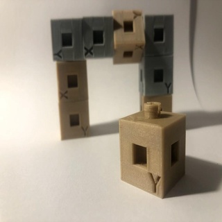 stacking calibration cube scalicube stackable test 3d printing tests 3d print model - Mito3D