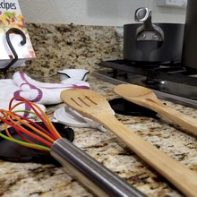 accatastamento di collegamento cucchiaio riposo casa cucina a cottura utensile 3d print model - Mito3D