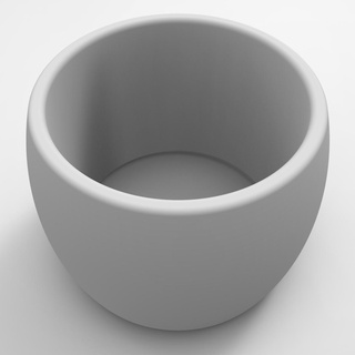 stacking container cr128-115 infinite containers geometric design modern contemporary 231001 ic128cr box modular articulated bowl plate dish round circular fruit coinbox planter 3d print model - Mito3D