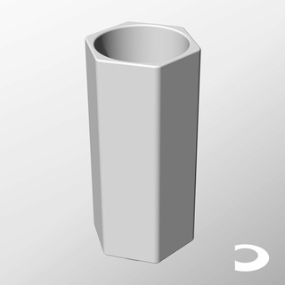 istifleme konteynerler ch68 170 ev sonsuz yazdırılabilir nesneler geometrik tasarım modern çağdaş ızgara sonluluğu 231101 ic68ch konteyner Kutu modüler altıgen yuvarlak tüp kalem Fincan diş fırçası Kulp destek vazo 3d print model - Mito3D
