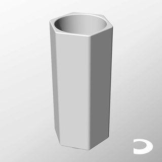 istifleme konteynerler ch68 180 ev sonsuz yazdırılabilir nesneler geometrik tasarım modern çağdaş ızgara sonluluğu 231101 ic68ch konteyner Kutu modüler altıgen yuvarlak tüp kalem Fincan diş fırçası Kulp destek vazo 3d print model - Mito3D