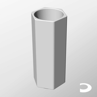 istifleme konteynerler ch68 190 ev sonsuz yazdırılabilir nesneler geometrik tasarım modern çağdaş ızgara sonluluğu 231101 ic68ch konteyner Kutu modüler altıgen yuvarlak tüp kalem Fincan diş fırçası Kulp destek vazo 3d print model - Mito3D