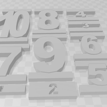 stacking numbers tool math mhm 3d print model - Mito3D