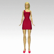 Stacy modelo establecido clásico Barbie muñeca malibu bebé Moda muchachas juguete 3d print model - Mito3D