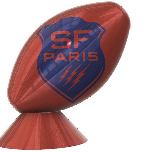 stade fran ais rugby Balle art 3D print model - Mito3D