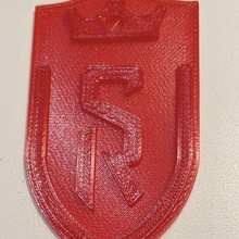 stade Reims logotipo futebol sdr estádio 3d print model - Mito3D