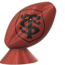 stade toulousain rugby Balle art 3d print model - Mito3D