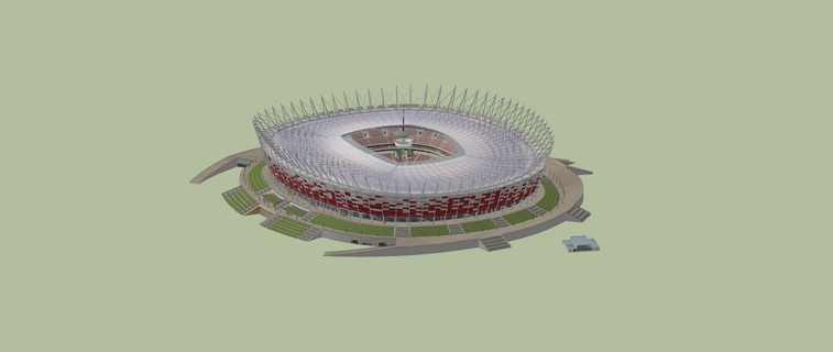 stadion nazionale 3d print model - Mito3D