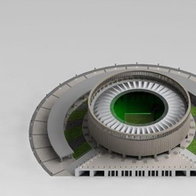 estádio arquitetura Projeto inovação Engenharia 3d print model - Mito3D