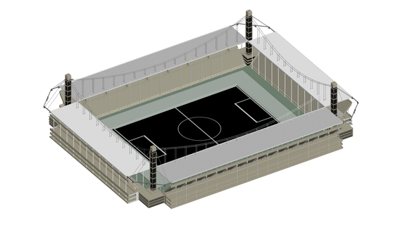 estádio esporte Toque bola 3d print model - Mito3D