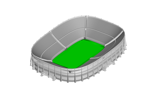 stadium - sport play ball 3d print model - Mito3D