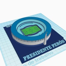 estádio el cilindro - corrida argentina vários futebol mini craques 3d print model - Mito3D