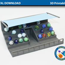 stadium marble sports racing - modular racetrack toy stem 3d print model - Mito3D