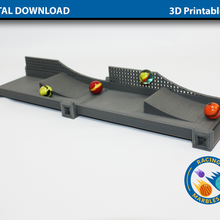 estadio canicas saltar pistas mármol Deportes carreras modular pista juguete vástago 3d print model - Mito3D