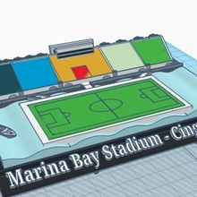 el estadio de marina bay varios fútbol futebol mini craques 3d print model - Mito3D
