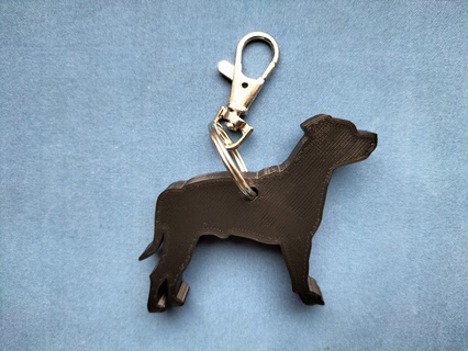 staffordshire bull terrier keychain bullterrier dog staffy stafford staffordshirebullterrier jewelry key chain pittbull animal 3d print model - Mito3D