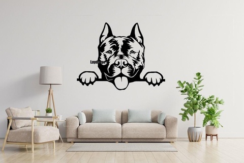 staffordshire bull terrier staffy dog deco Home o 3d print model - Mito3D