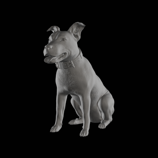staffordshire terrier arte stafford cane natura animali scultura foca 3d print model - Mito3D
