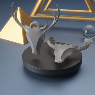 ciervo suspensión disfraz joyería joya elegante apoya rápido pla 3d print model - Mito3D