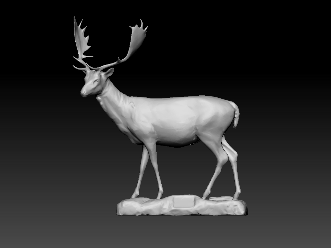 stag - deer Art girl on desk amazing red beetle stags allan industrial estag culture the arms hunting stock 3D print model - Mito3D