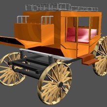 stagecoach wagon various 3d print model - Mito3D