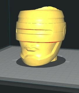 cambaleando robocop companheiro fosco degrau enterrar 3d print model - Mito3D