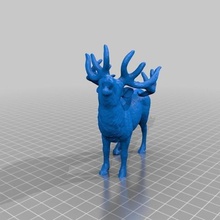 stag game animals toy deer antlers 3d scan 3d print model - Mito3D