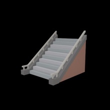 staircase architecture 3d print model - Mito3D