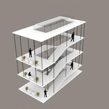 Treppe Architektur Schritt modern Haus Universität Möbel Innenraum detail element 3d print model - Mito3D