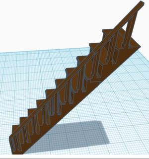 stairs home 3d print model - Mito3D